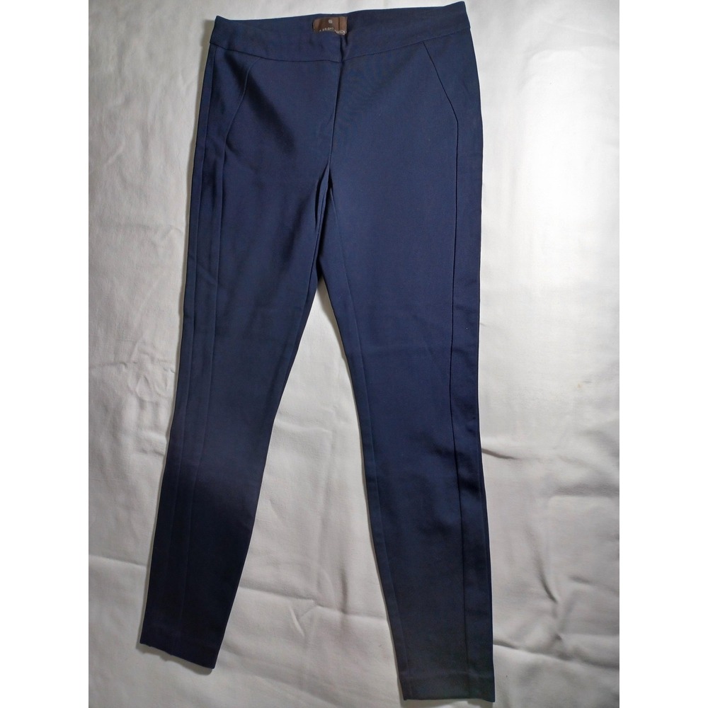 Fenn Wright Manson Dress Pants Womens 8 Blue Skinny Pull On Work Office Ankle